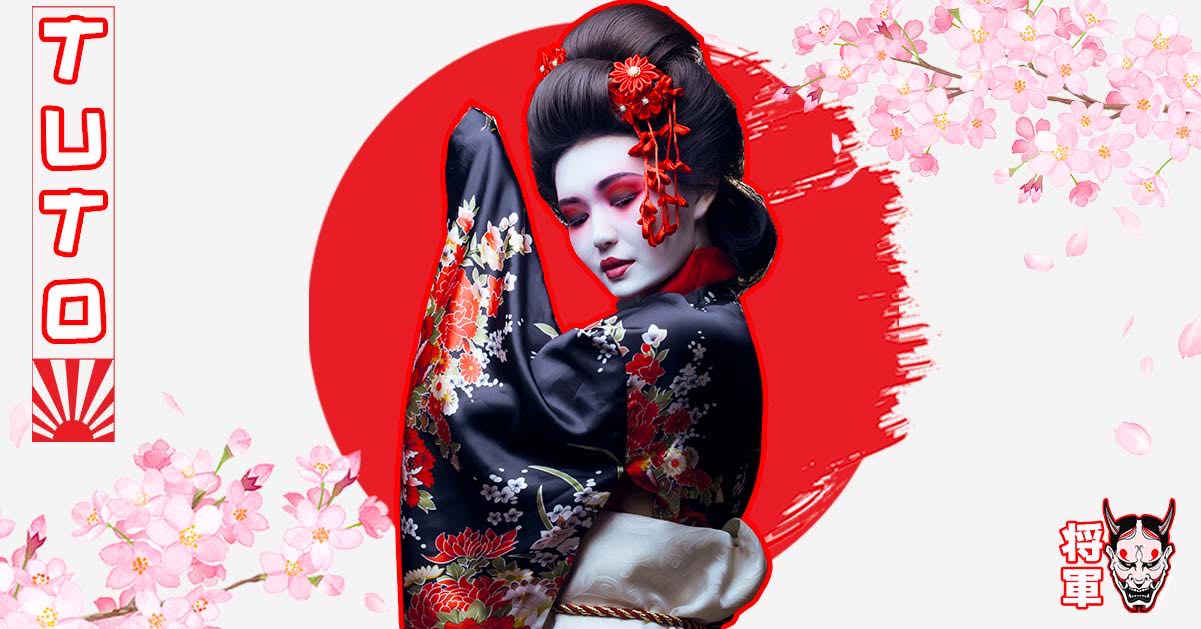 how to wear a geisha kimono